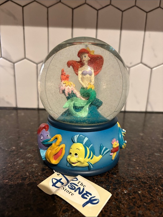 Disney Other - Disney The Little Mermaid Ariel Snow Globe - Blue, Red, Green, Yellow